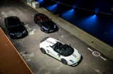 Prachtige fotoshoot met drie hedendaagse sportwagens